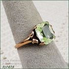 10k Yellow Gold Vintage Peridot Ring