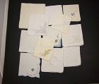 One Dozen Vintage Slightly Imperfect White Hankies