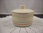 McCoy Pottery Pink and Blue Round Margarine Container