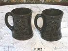Vintage McCoy Pottery Buccaneer Mugs Set of Two