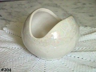 McCoy Pottery Cascade Line Flower Bowl Mother of Pearl