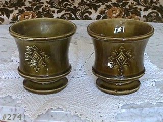 McCoy Pottery Corinthian Planter Pair