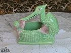 McCoy Pottery Stork with Baby Vintage Planter