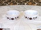 Vintage Brown Dots Bowls Set of Two