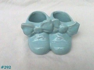 McCoy Pottery Blue Baby Shoes Planter