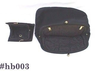 Vintage Black Evening Bag with Wallet