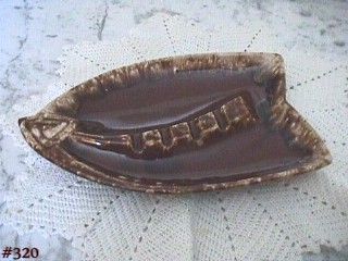 McCoy Pottery Brown Drip Arrowhead Ashtray