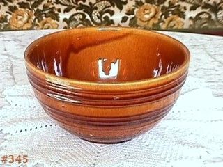 Vintage McCoy Pottery Amber Ware Mixing Bowl
