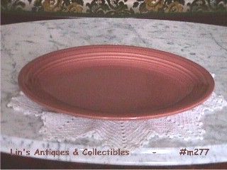 Vintage Fiesta Platter Rose Color Mint Condition