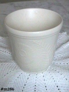 Shawnee Pottery Flower and Fern Jardiniere Matte White