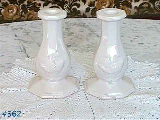 McCoy Pottery Country Accents Candle Holder Pair