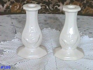 McCoy Pottery Country Accents Candle Holder Pair