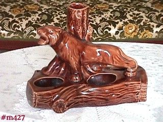 Vintage Pottery Brown Tiger Planter Mint Condition