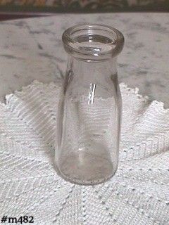 Vintage Glass Half Pint Milk Bottle