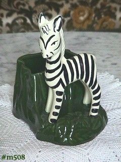 Shawnee Pottery Zebra by Stump Planter