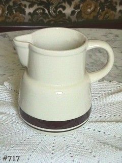 McCoy Pottery Stonecraft Brown Stripes Pitcher