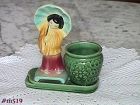 Shawnee Pottery Oriental Girl with Urn Planter
