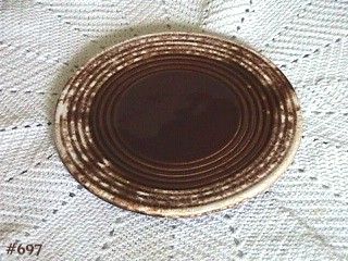 McCoy Pottery Brown Drip Trivet Mint Condition