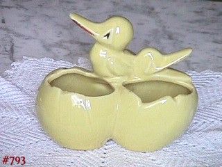 McCoy Pottery Double Ducks with Eggs Planter