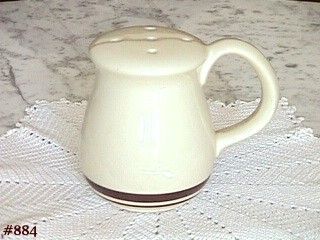 McCoy Pottery Stonecraft Cheese Shaker Brown Stripe
