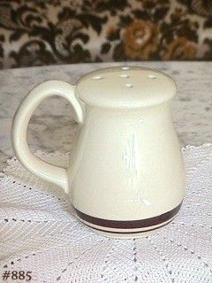 McCoy Pottery Stonecraft Cheese Shaker Brown Stripe