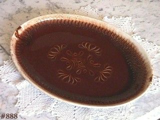 McCoy Pottery Brown Drip Serving Platter