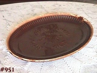 McCoy Pottery Brown Drip Serving Platter