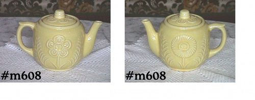 Shawnee Pottery Flower and Fern Teapot