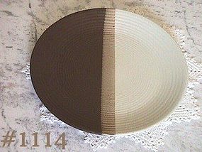 McCOY POTTERY -- SANDSTONE CHOP PLATE