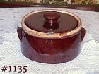 Vintage McCoy Pottery Brown Drip Covered Casserole