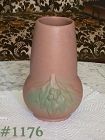 McCoy Pottery Leaves and Berries Early Stoneware Vase