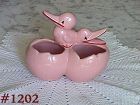 McCoy Pottery Double Duck with Eggs Pink Planter