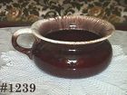 McCoy Pottery Brown Drip Large Spittoon Bowl