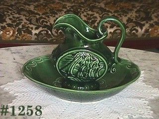 McCoy Pottery Clipper Ship Pitcher and Bowl