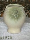 McCoy Pottery Leaves and Berries Stoneware Vase