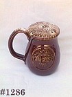 McCoy Pottery Brown Drip Cheese Shaker