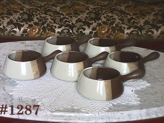 McCoy Pottery Sandstone Casseroles Set of 6