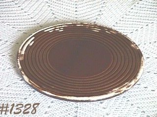 McCOY POTTERY BROWN DRIP TRIVET