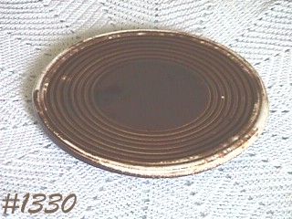 McCOY POTTERY BROWN DRIP TRIVET