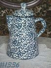 McCOY POTTERY BLUE COUNTRY CHUCK WAGON STYLE COOKIE JAR