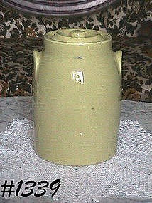 McCOY POTTERY -- OLD FASHIONED MILK CAN COOKIE JAR