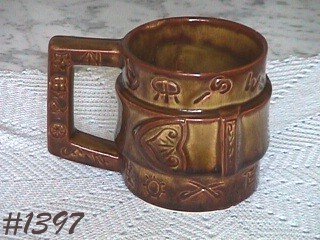 McCoy Pottery Western Ware Mug