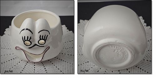 Vintage Ungemach Pottery Ghost Bowl or Candle Holder