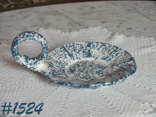 McCoy Pottery Blue Country Candle Holder