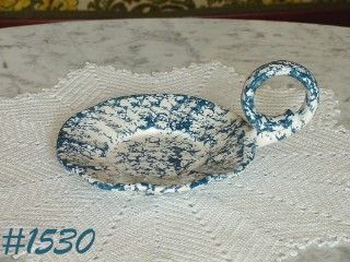 McCoy Pottery Blue Country Candle Holder