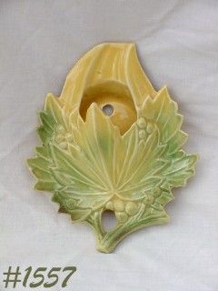 McCoy Pottery Leaf Wall Pocket