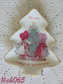 HOLLY HOBBIE VINTAGE PORCELAIN CHRISTMAS TRAY