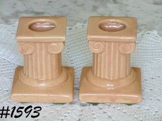 McCoy LTD Column Stubby Candle Holder Pair