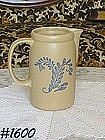 McCOY POTTERY -- BLUE FIELD PITCHER