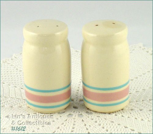 McCoy Pottery Pink and Blue Shaker Set